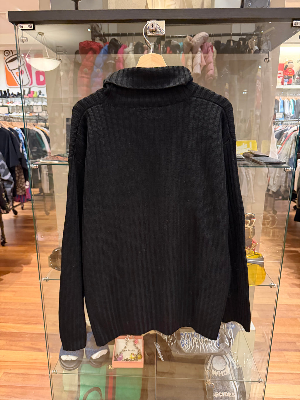 CP Company Ribbed Knit Sweater - Black
