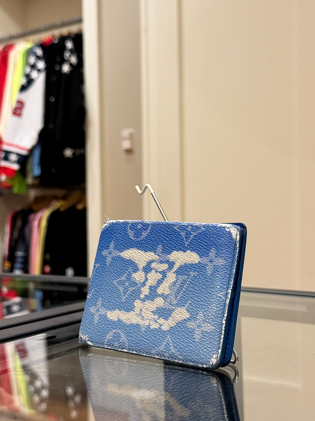 Louis Vuitton Slender Wallet Clouds Monogram - Blue