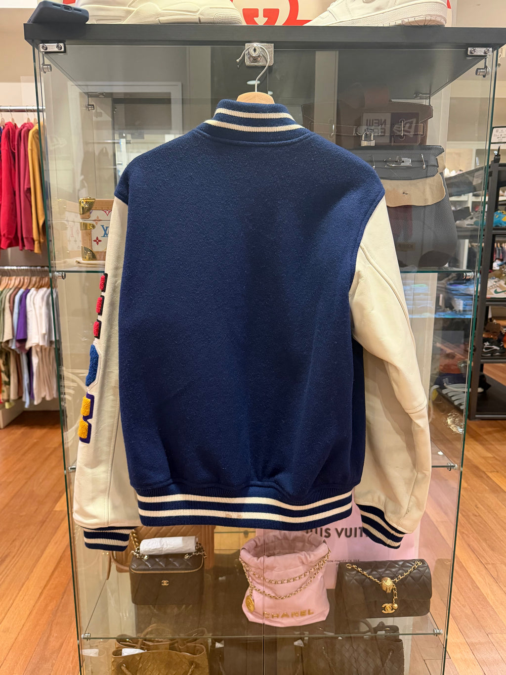 Bape Varsity Shark Jacket -
Navy