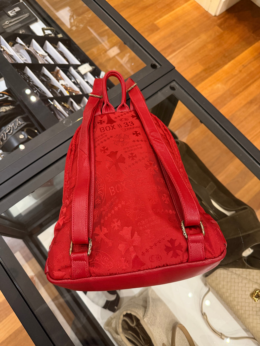 Chrome Hearts Nylon Backpack - Red