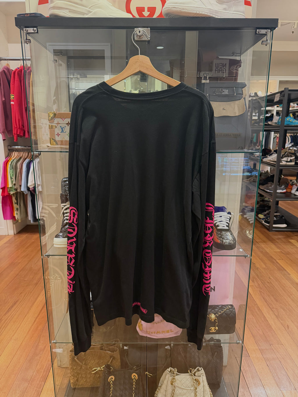 Chrome Hearts Neck Logo LS -
Black/Pink