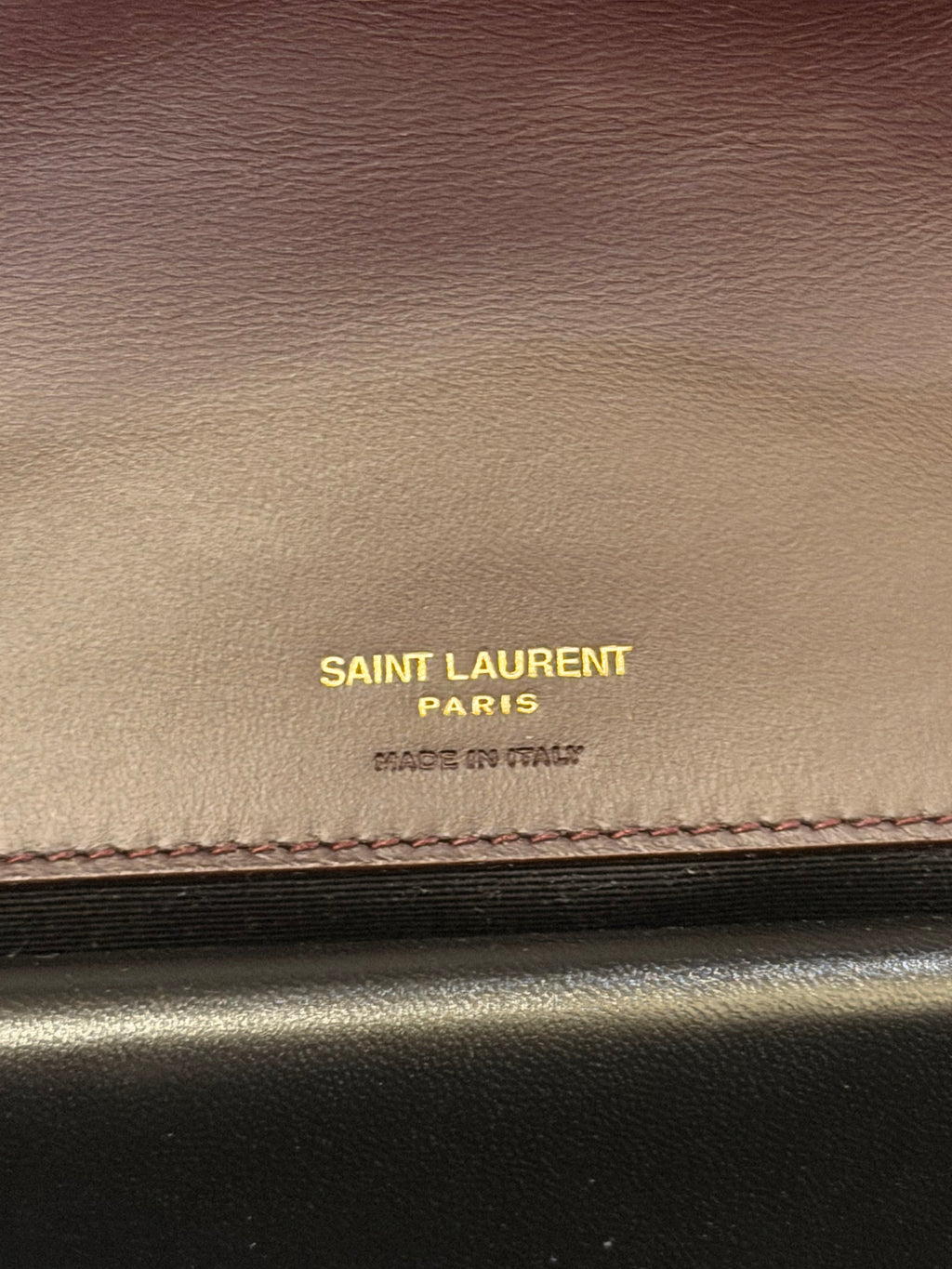 Saint Laurent LouLou Medium In Matelasse Suede - Smoky Burgundy