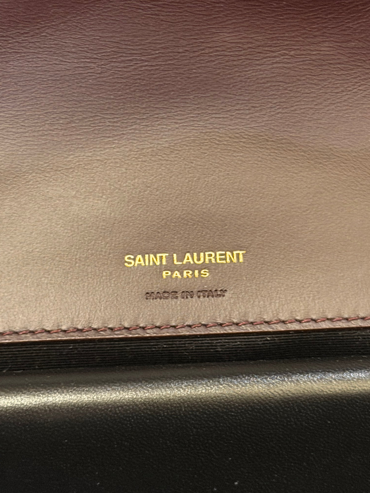 Saint Laurent LouLou Medium In Matelasse Suede - Smoky Burgundy