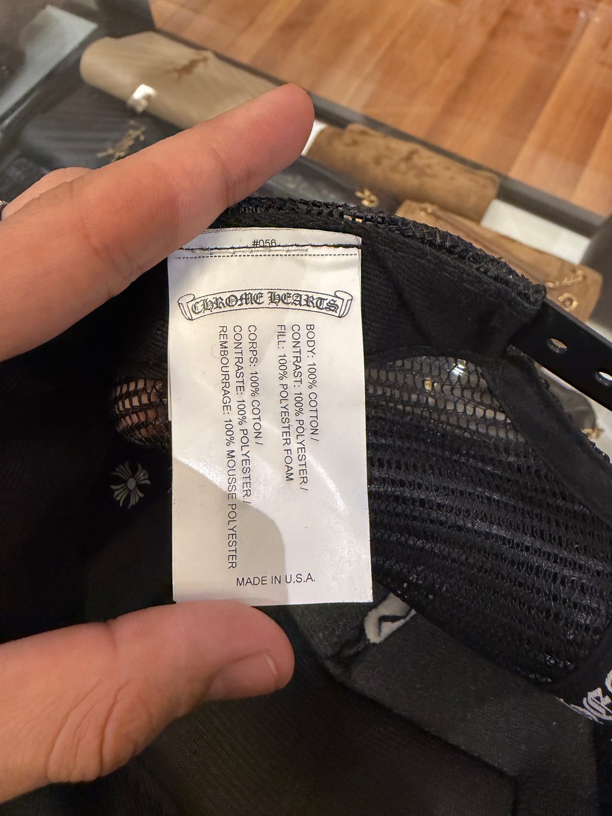 Chrome Hearts Fuck Hollywood Trucker Hat - Black