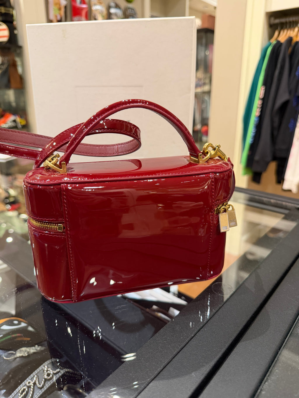 Saint Laurent Gaby Vanity Bag - Red