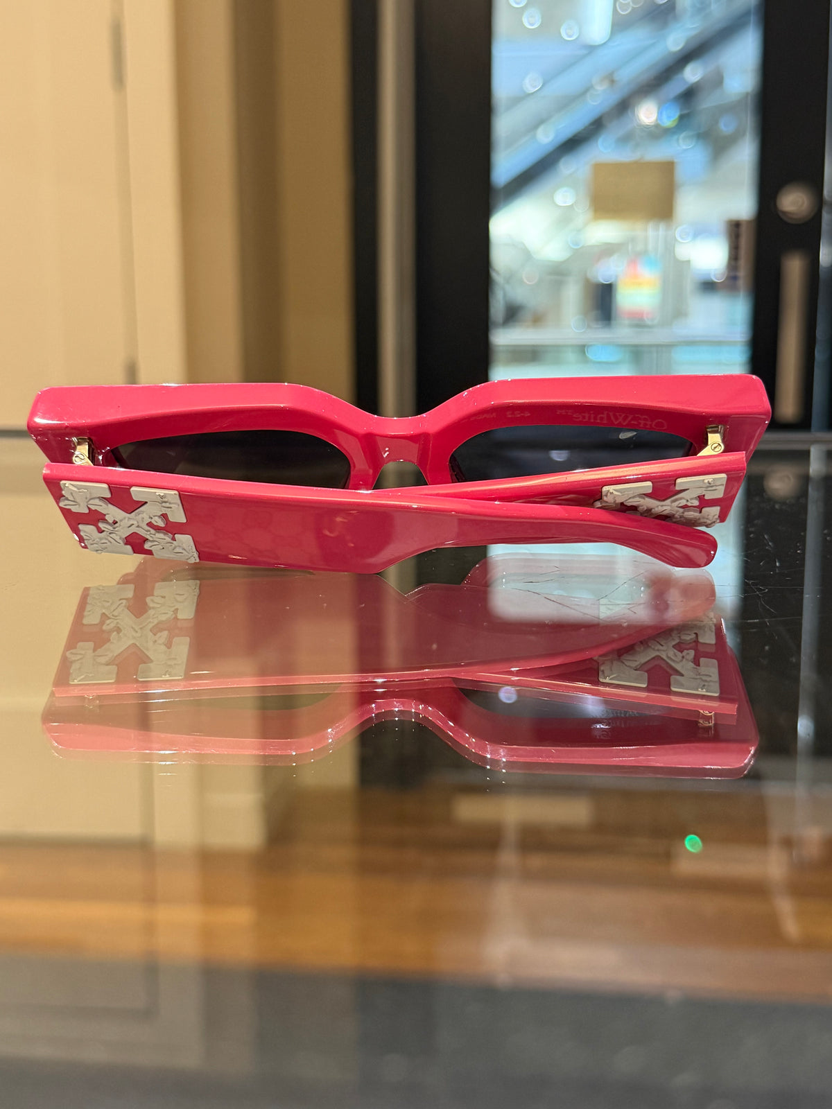Off White Virgil Square Sunglasses - Pink