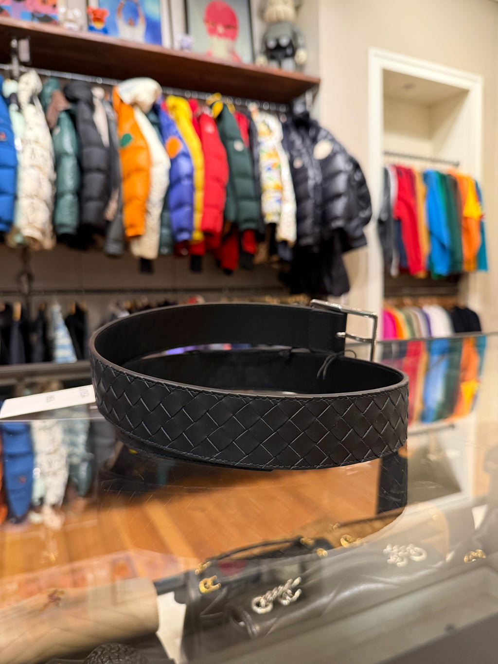 Bottega Veneta Intrecciato Woven Belt