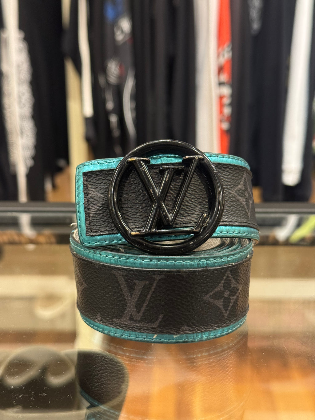 Louis Vuitton Reversible LV Circle Monogram Eclipse Belt