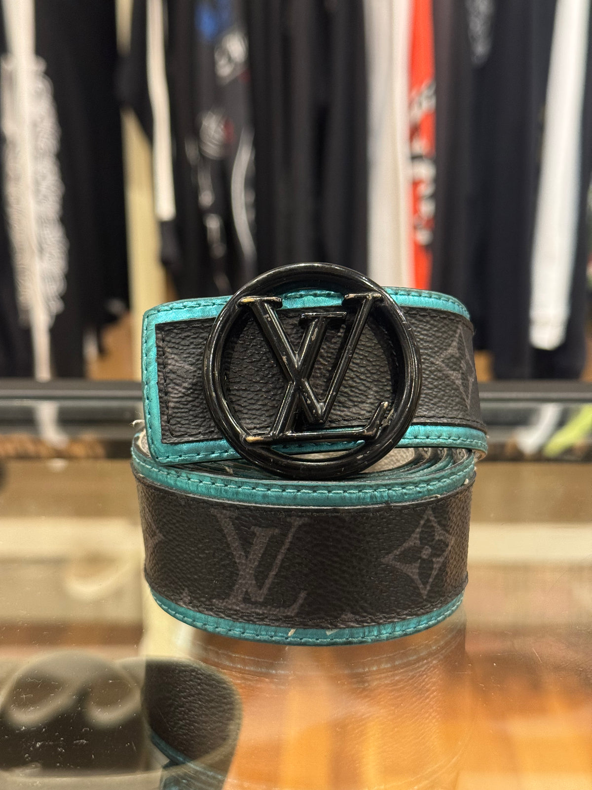 Louis Vuitton Reversible LV Circle Monogram Eclipse Belt