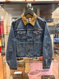 Miu Miu Logo Distressed Cropped Denim Jacket
