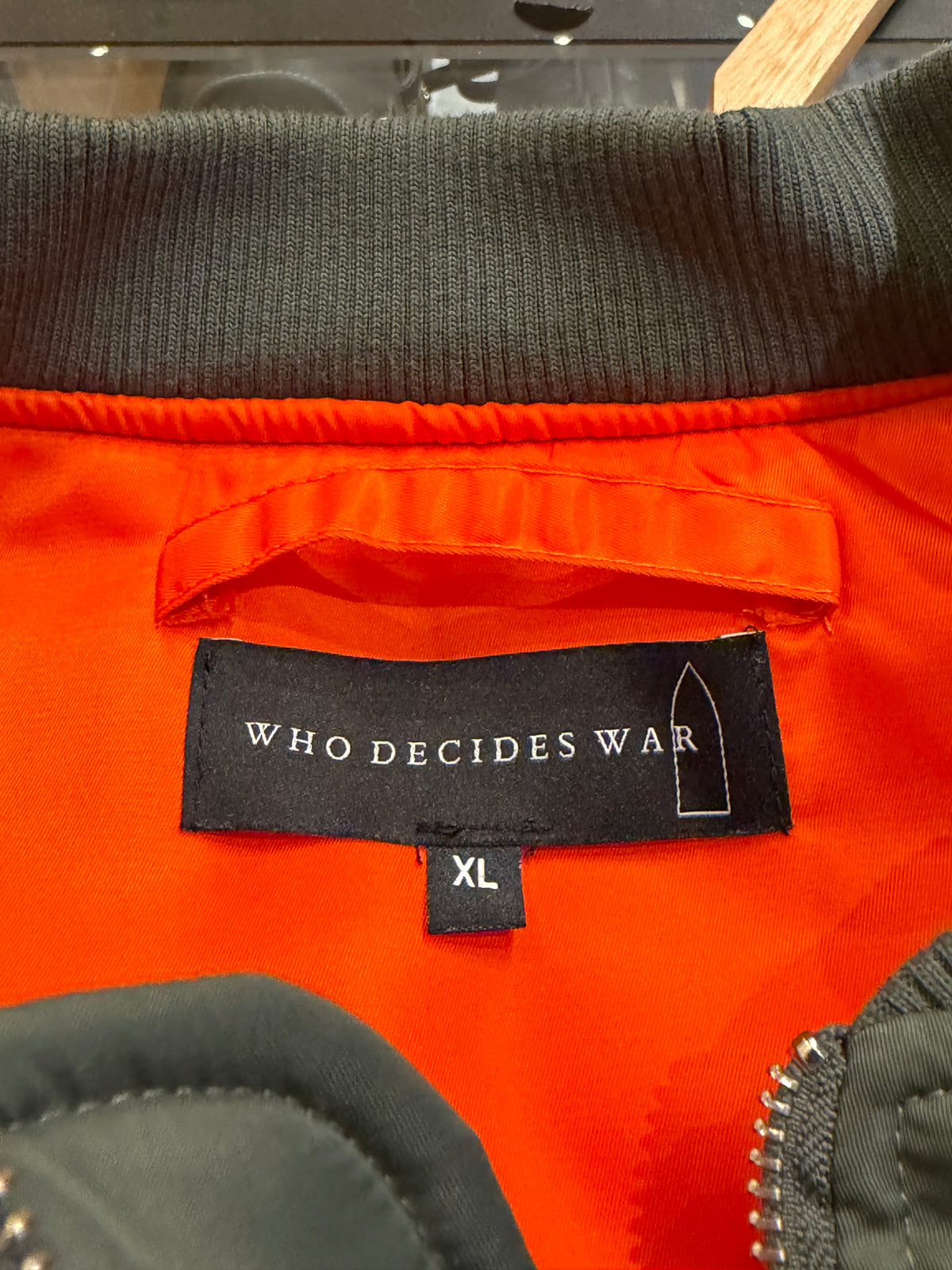 Who Decides War Antique
Bomber Jacket - Olive