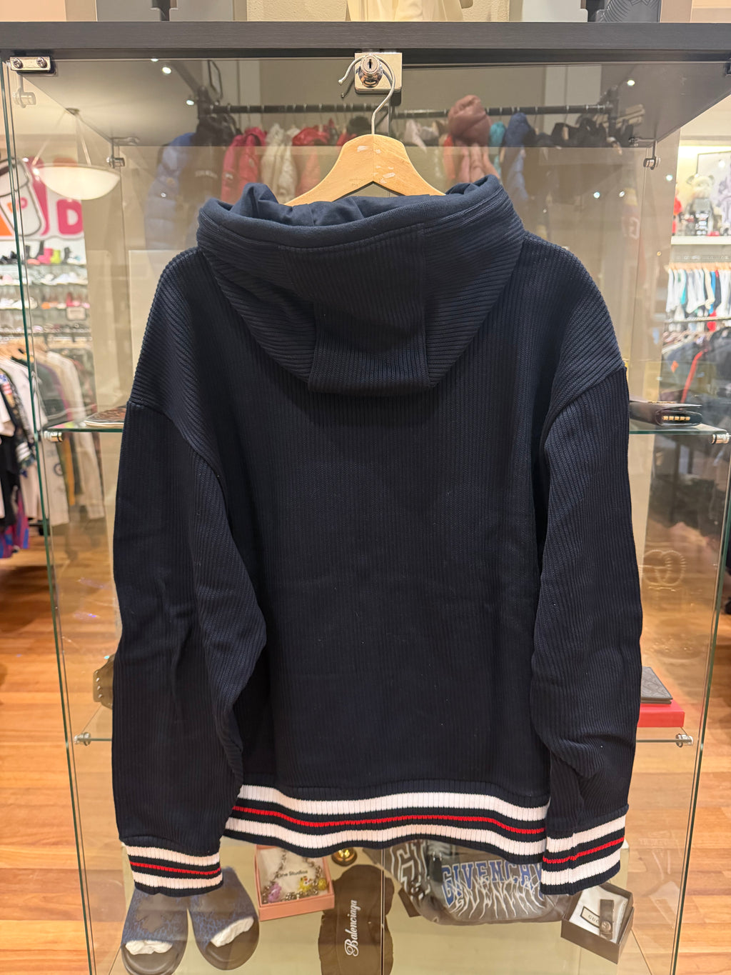Thom Browne Knit Zip Up Hoodie