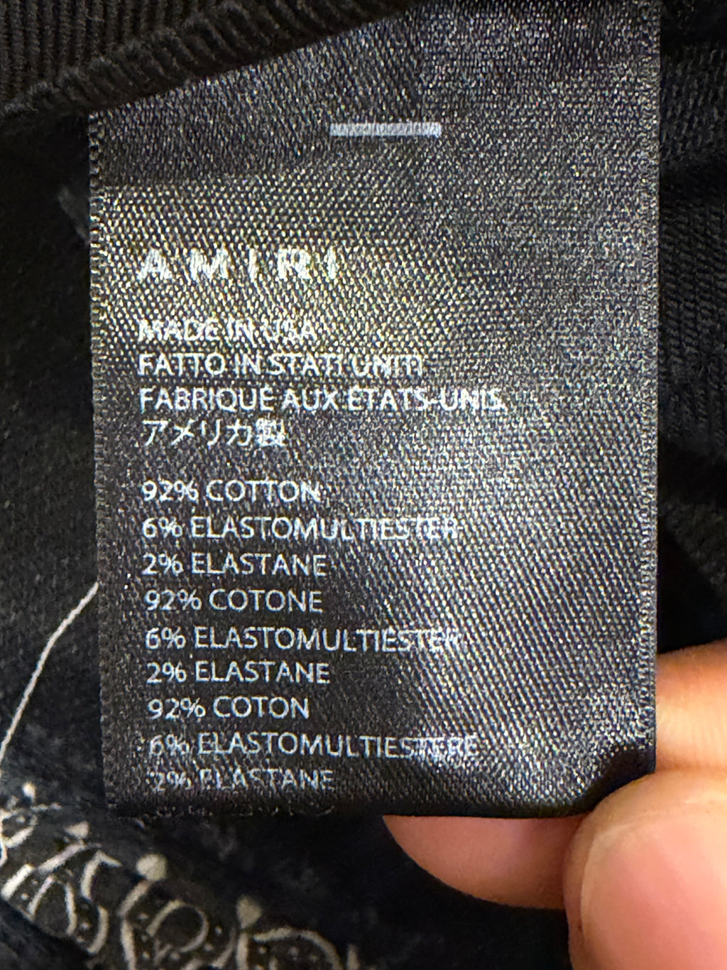 Amiri Paisley Bandana Thrasher Skinny Jeans