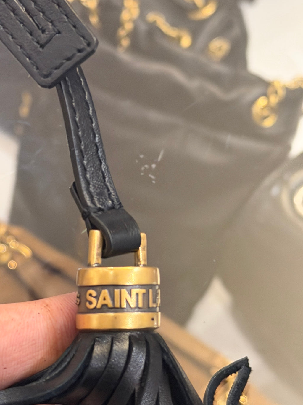 Saint Laurent Leather Bag Charm