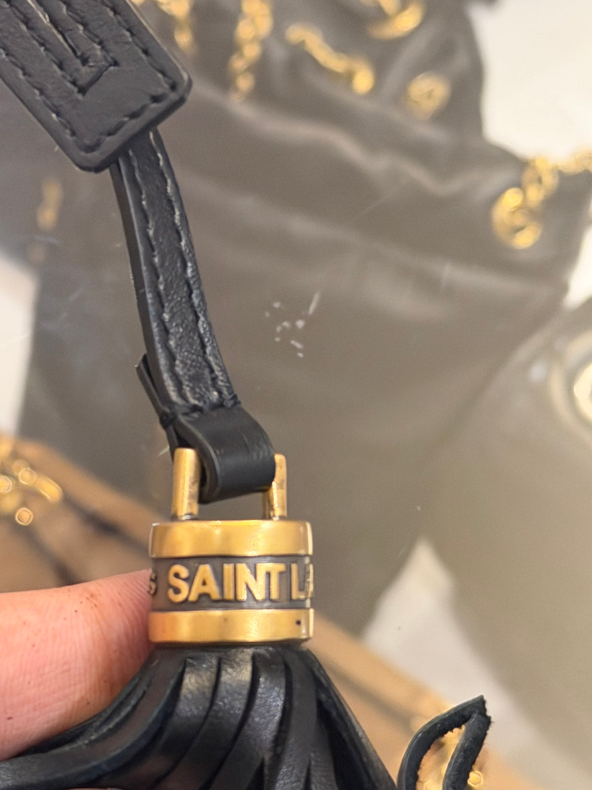 Saint Laurent Leather Bag Charm