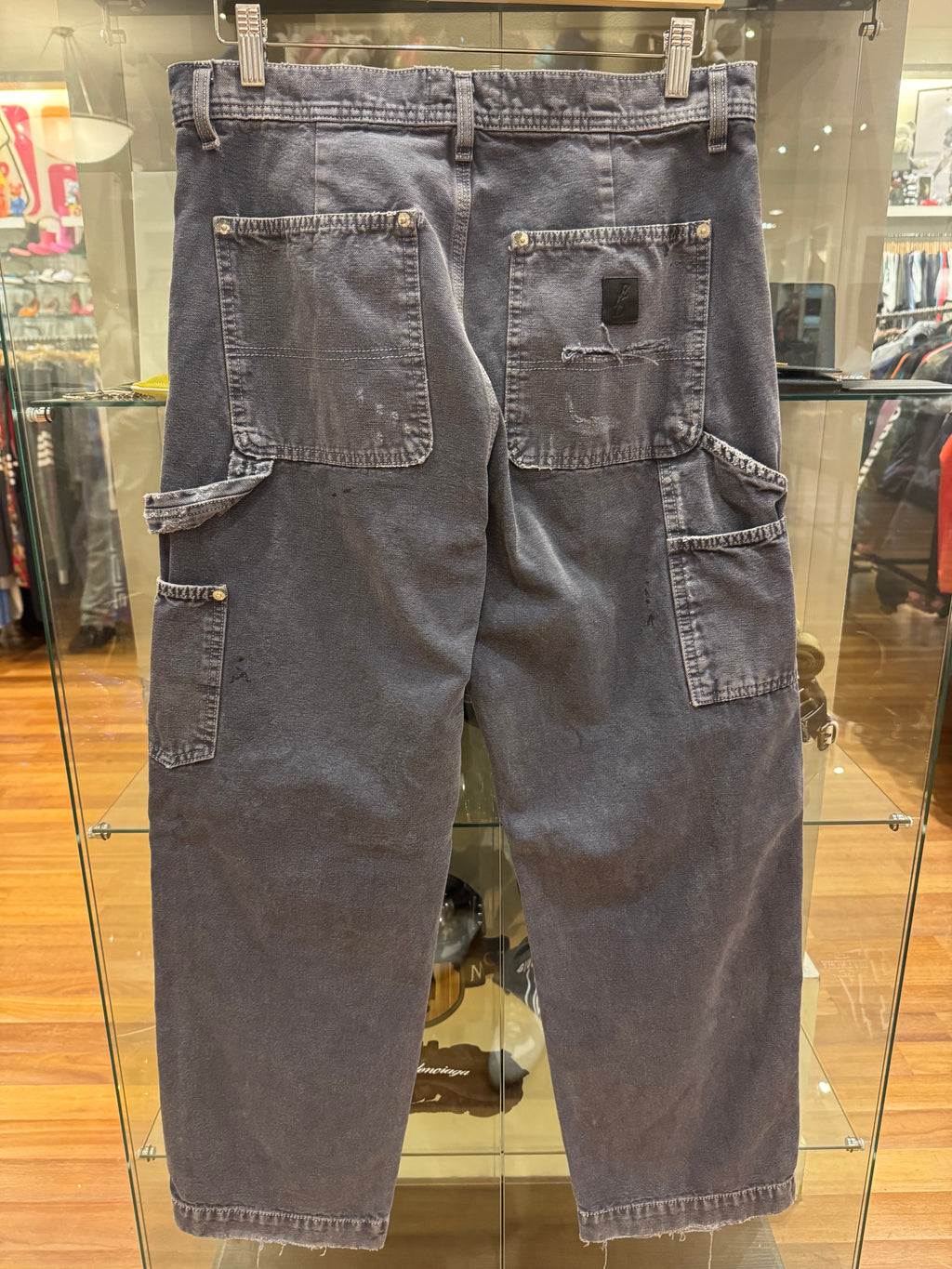 ERD Distressed Carpenter Pants - Navy
