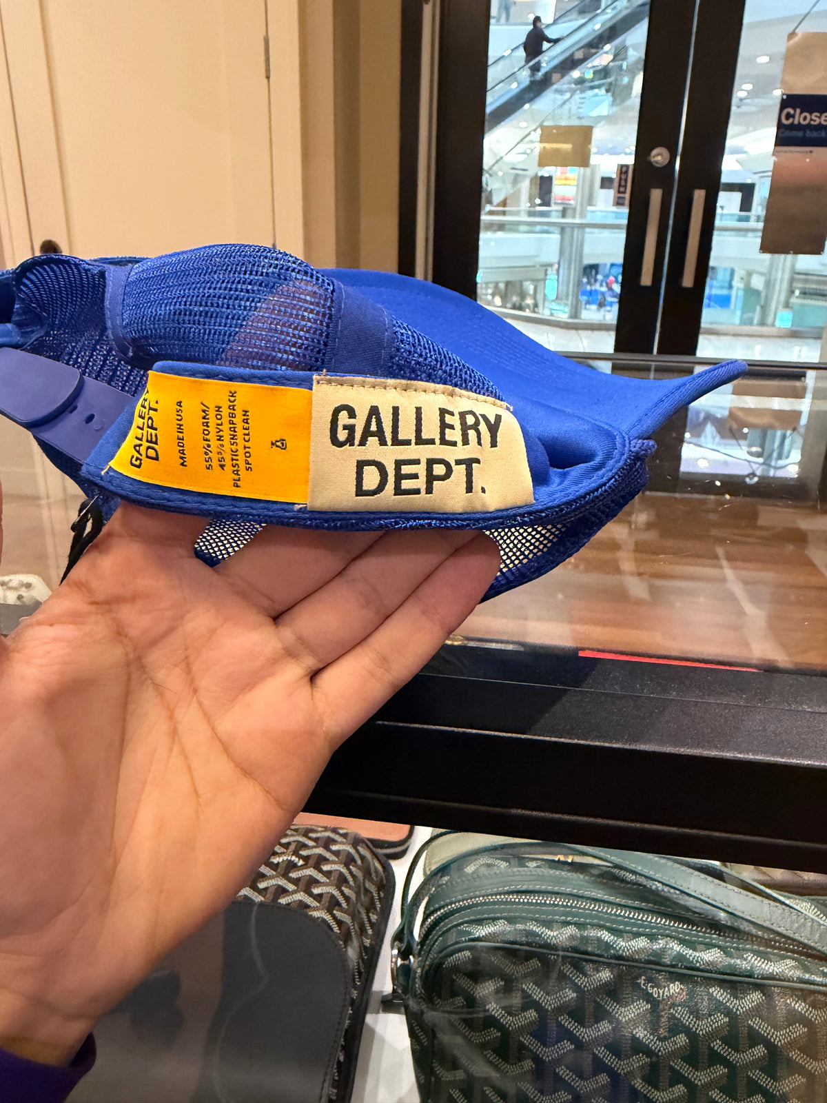 Gallery Dept. Trucker Hat - Blue/Yellow