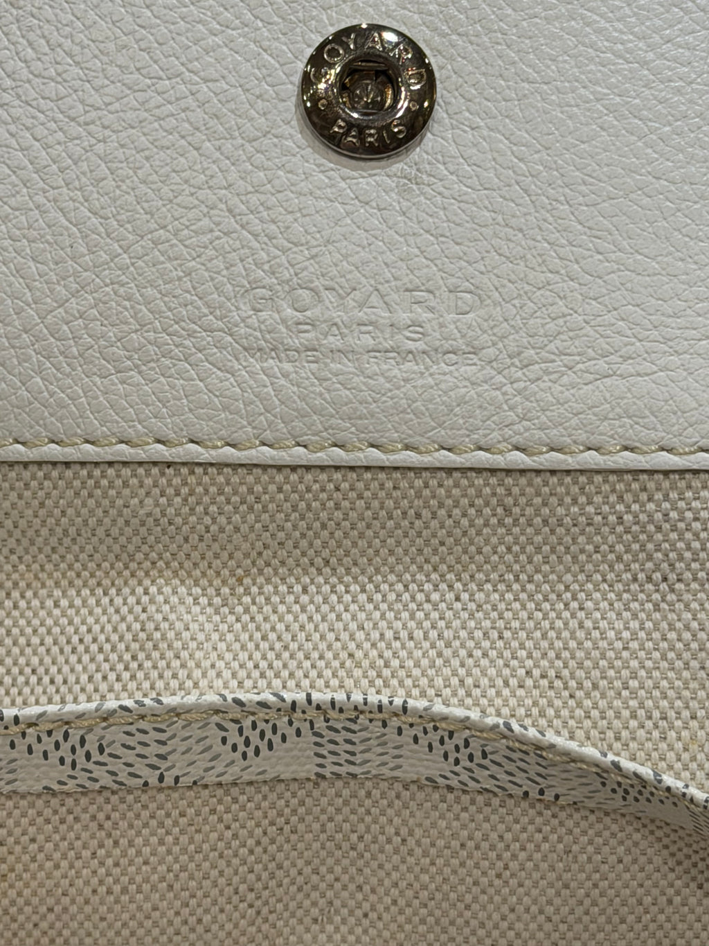 Goyard Saint Louis PM Tote Bag White