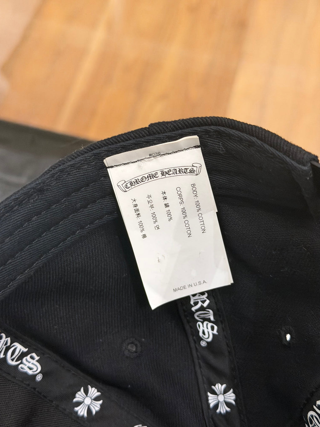 Chrome Hearts RS3 Dagger Snap Back Hat - Black
