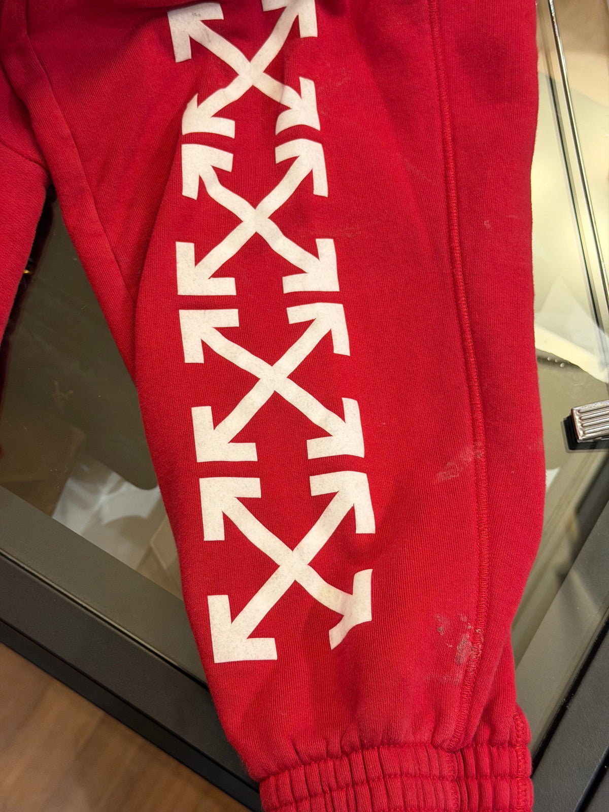 Off-White Parachute Print Joggers - Red