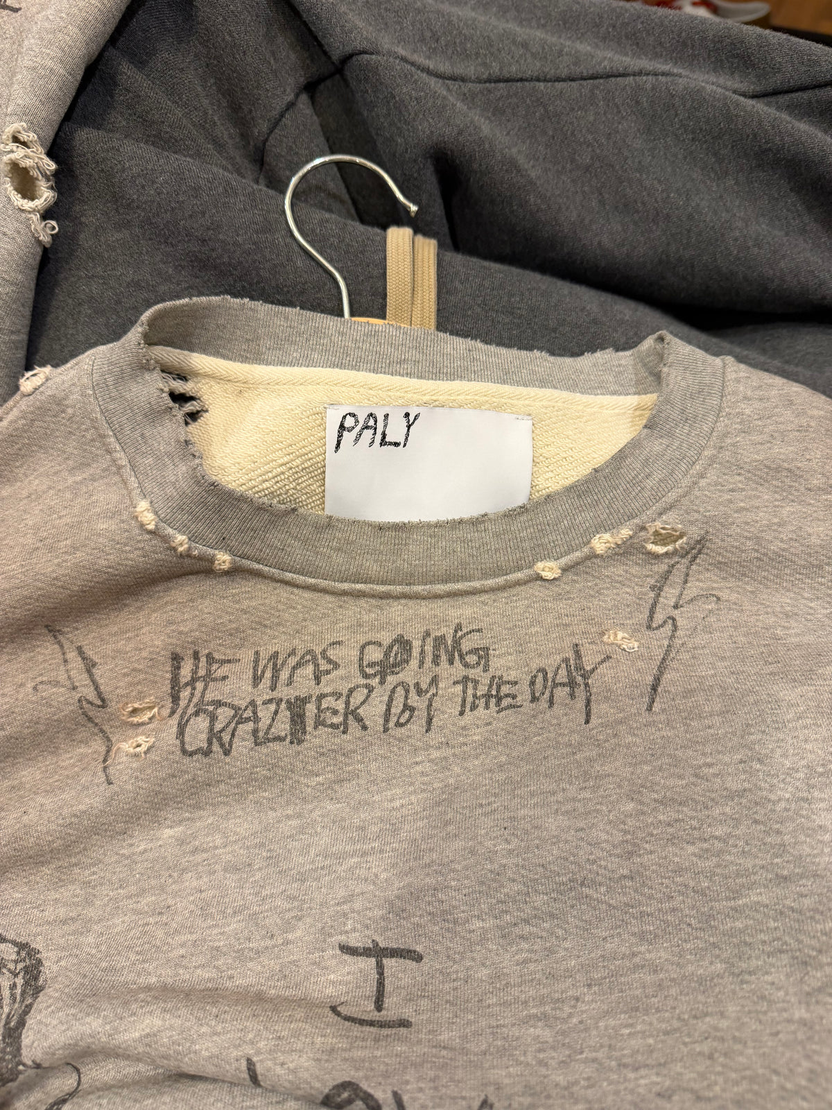 Paly Hollywood Pumping Iron Crewneck - Grey