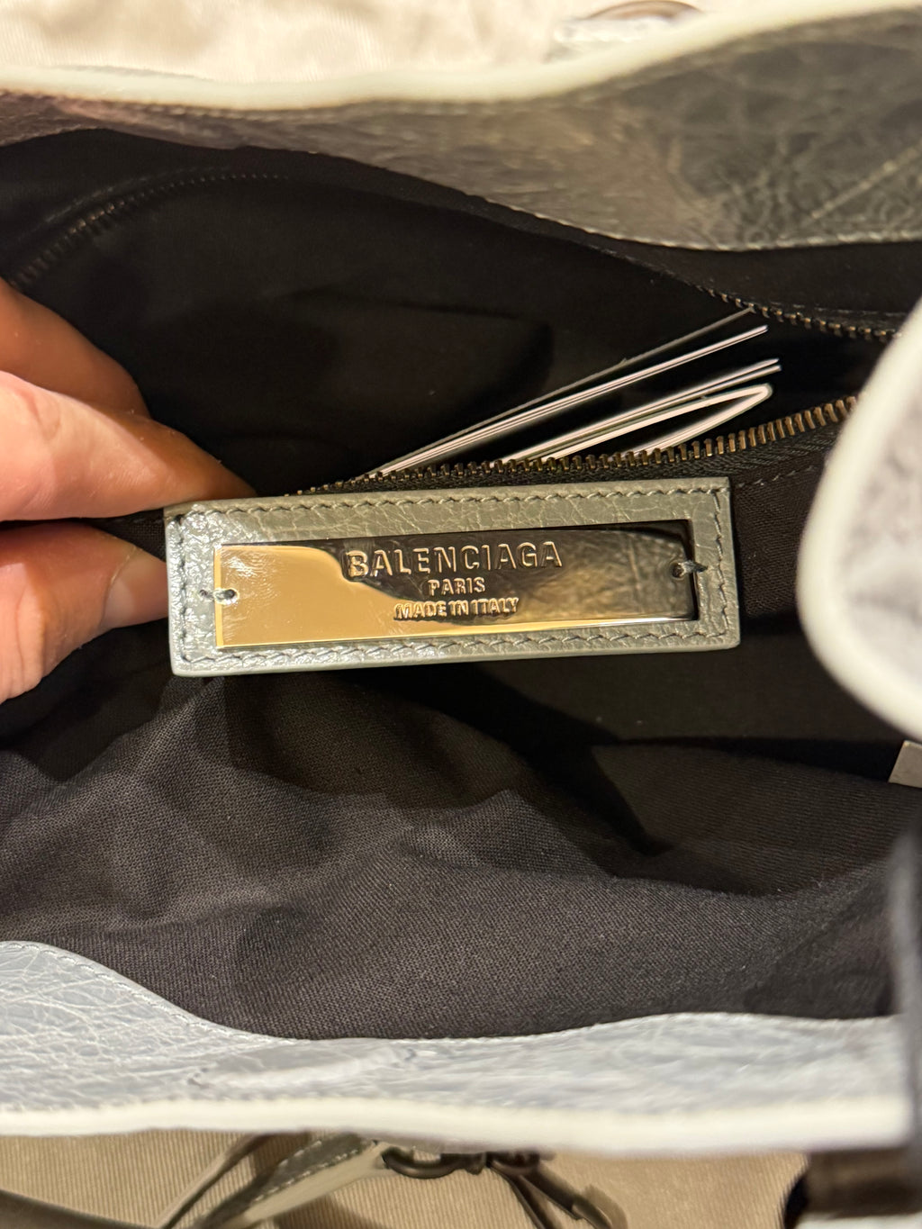 Balenciaga Le City Tote Mini - Blue Grey