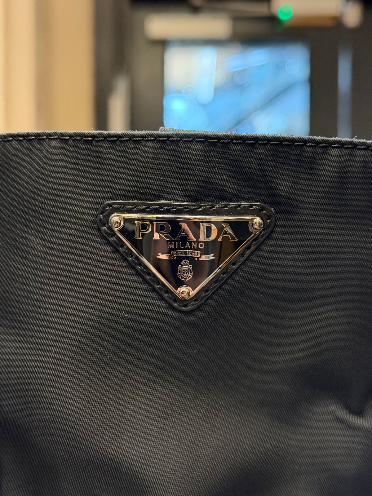 Prada Ankle Strap Nylon Moto Boots