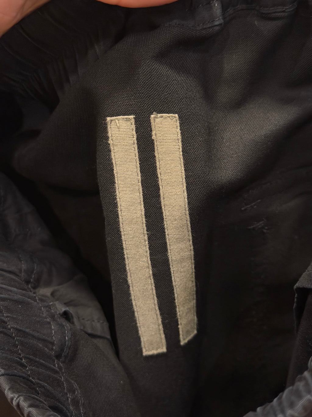 Rick Owens Drop Crotch Nylon Drawstring Short