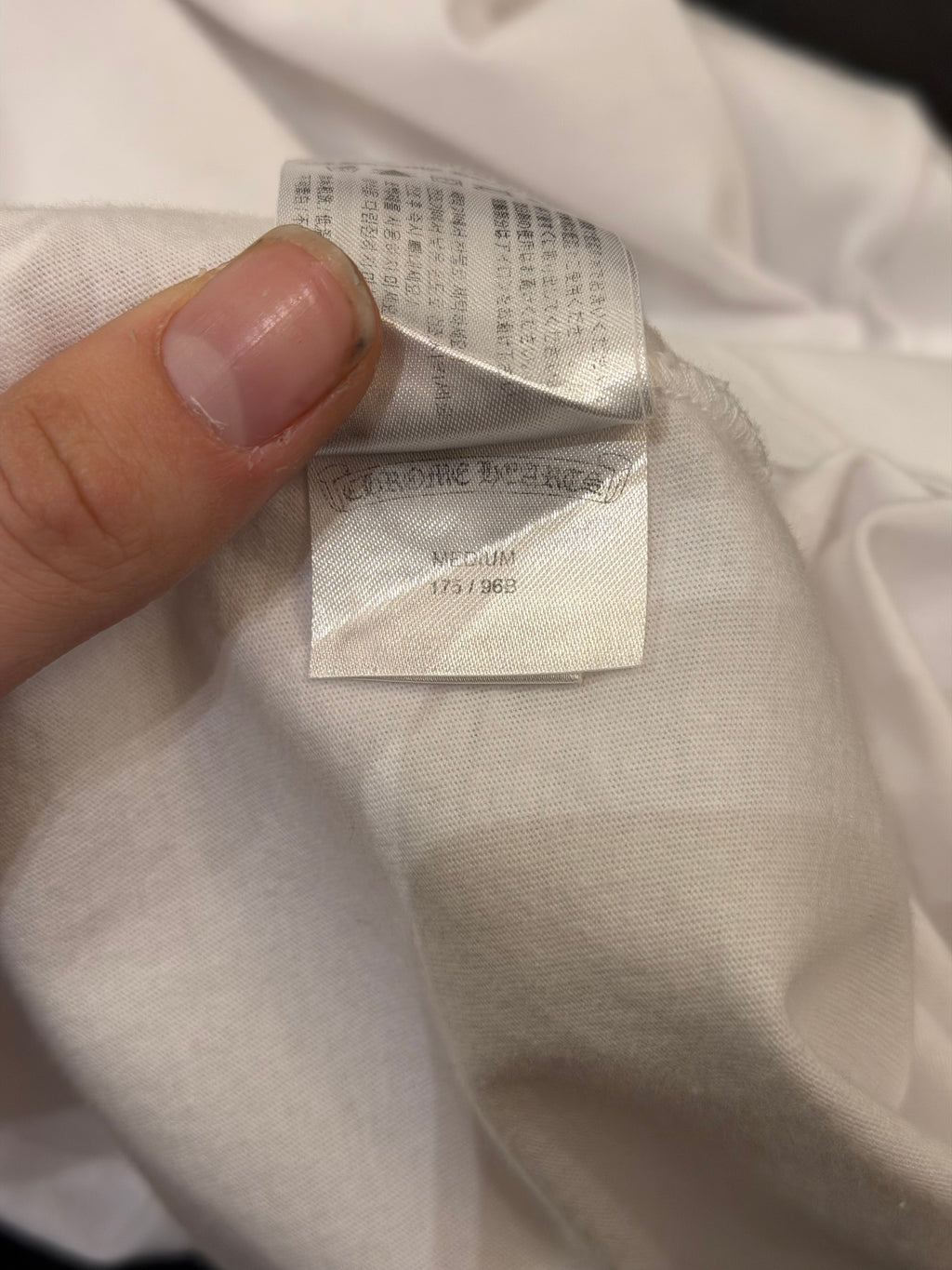 Chrome Hearts Scroll Logo Pocket Tee - White