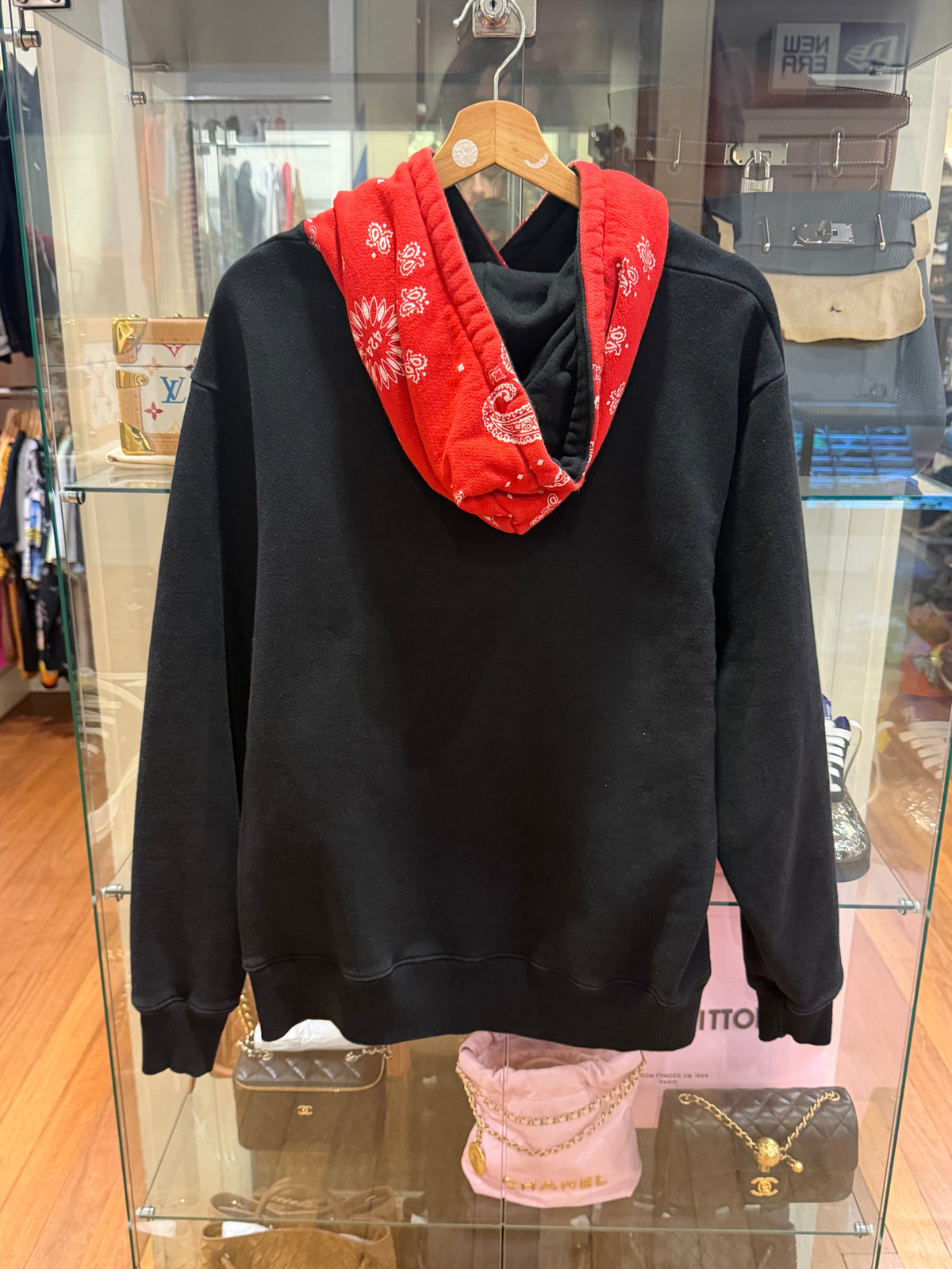 424 SS18 Paisley Bandana Hoodie - Black