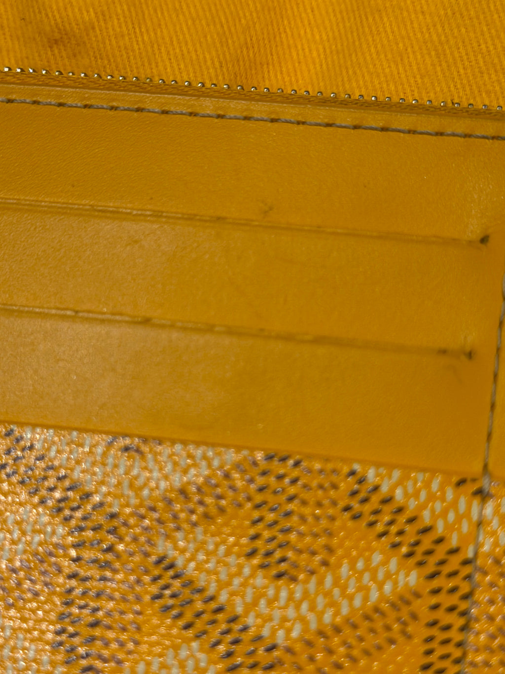 GOYARD Insert Louise Wallet - Yellow
