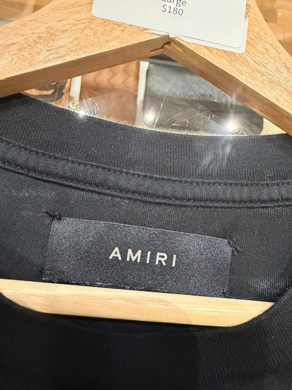 Amiri Collegiate Logo Tee - Black