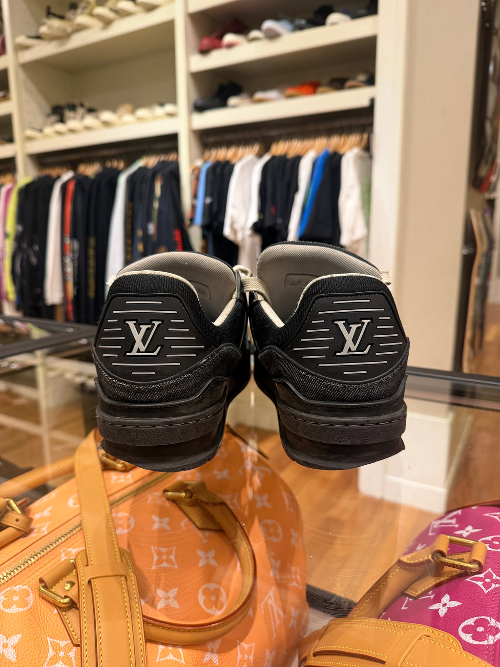 Louis Vuitton LV Monogram Trainers - Black Denim