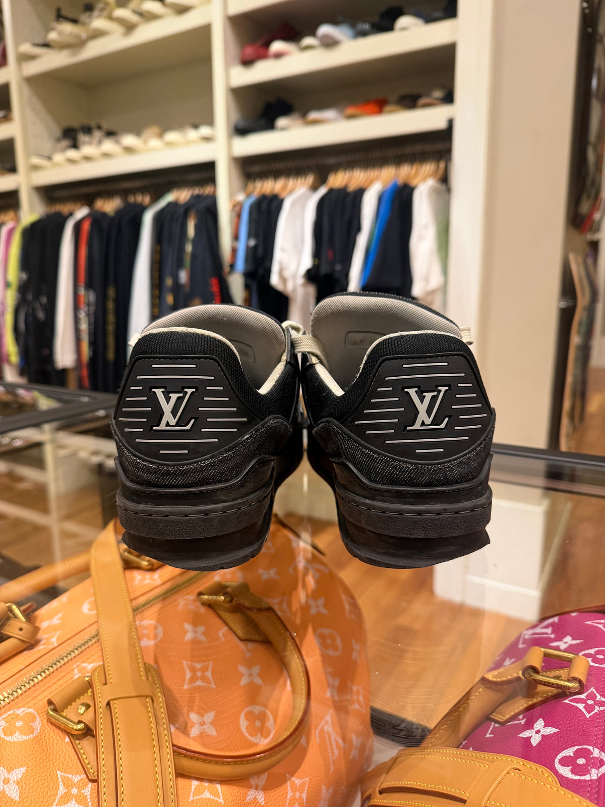 Louis Vuitton LV Monogram Trainers - Black Denim