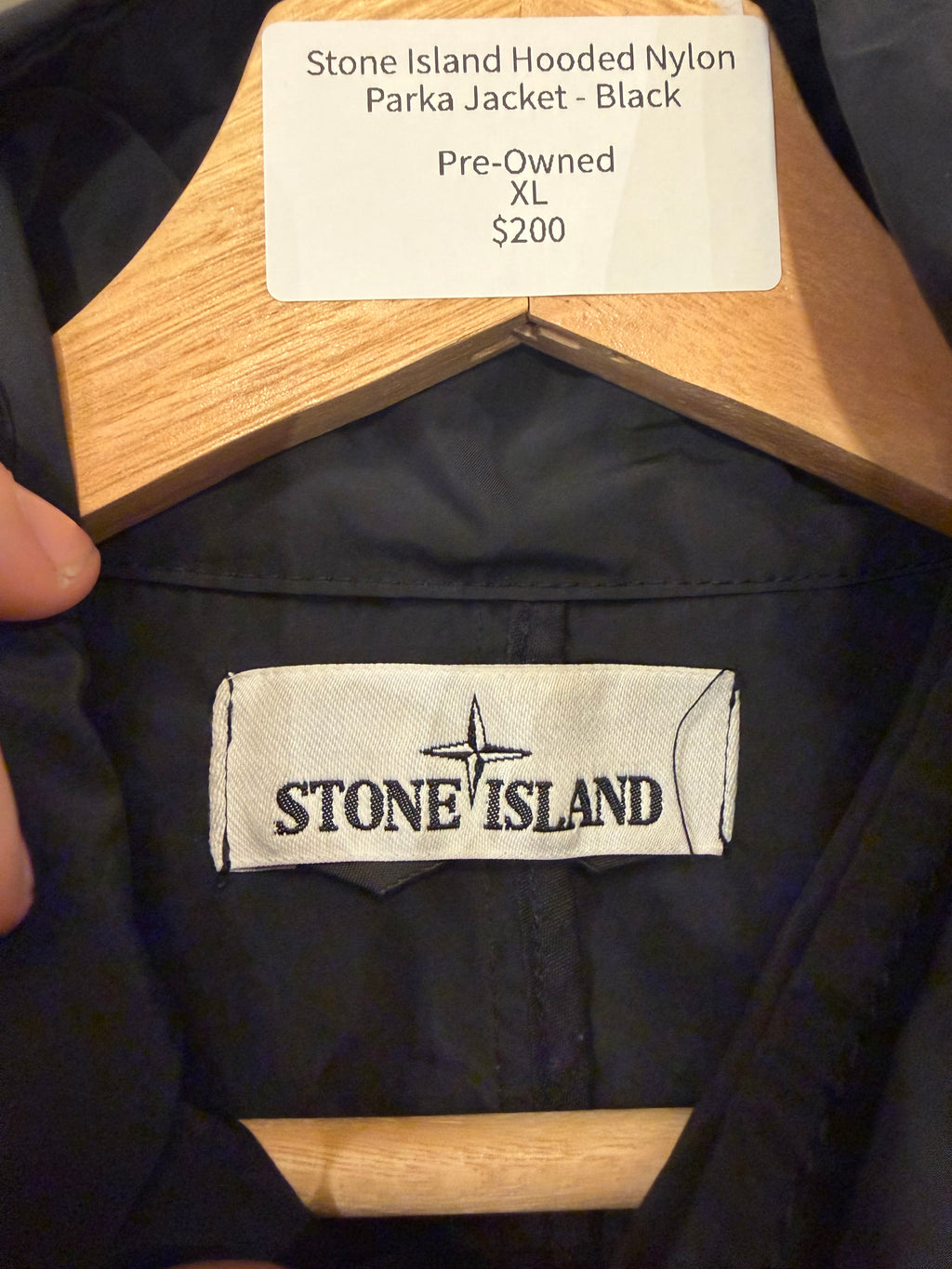 Stone Island Hooded Nylon Parka Jacket