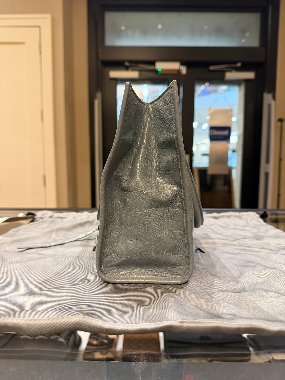 Balenciaga Le City Tote Mini - Blue Grey