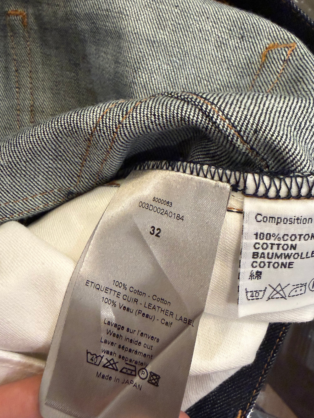 Dior Homme AW11 Nostalgy Brut Denim Jeans By KVA - Blue