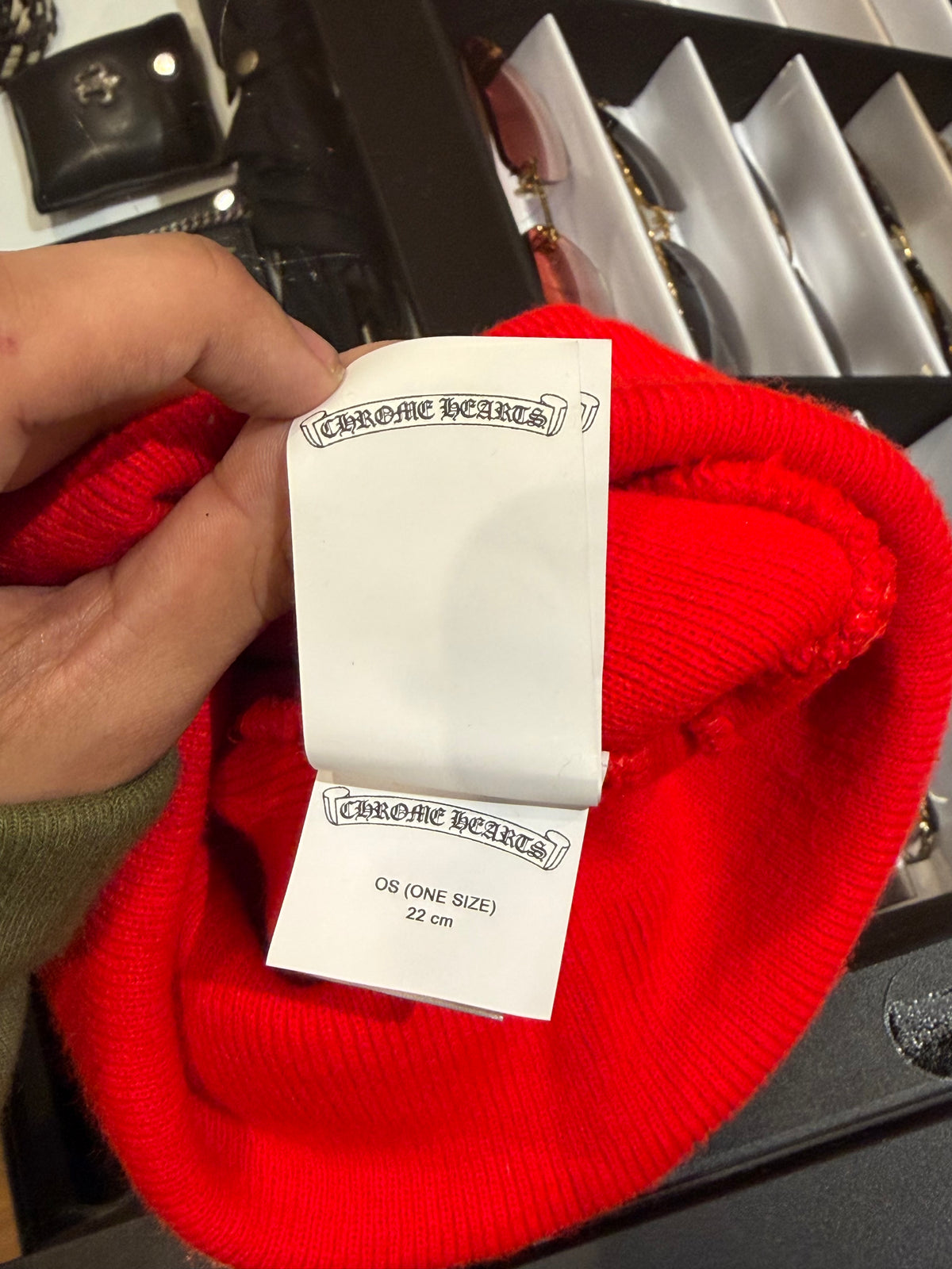 Chrome Hearts Logo Beanie - Red