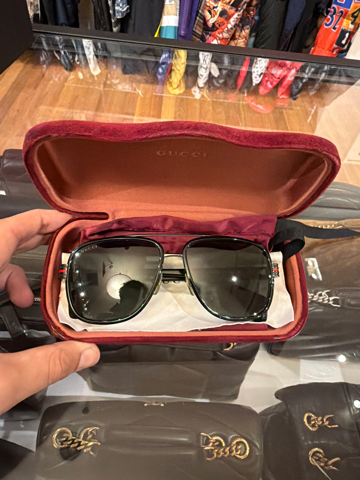 Gucci Aviator Glasses - Black