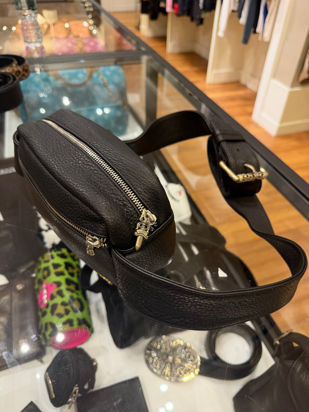Chrome Hearts Roller Belt Bag - Black
