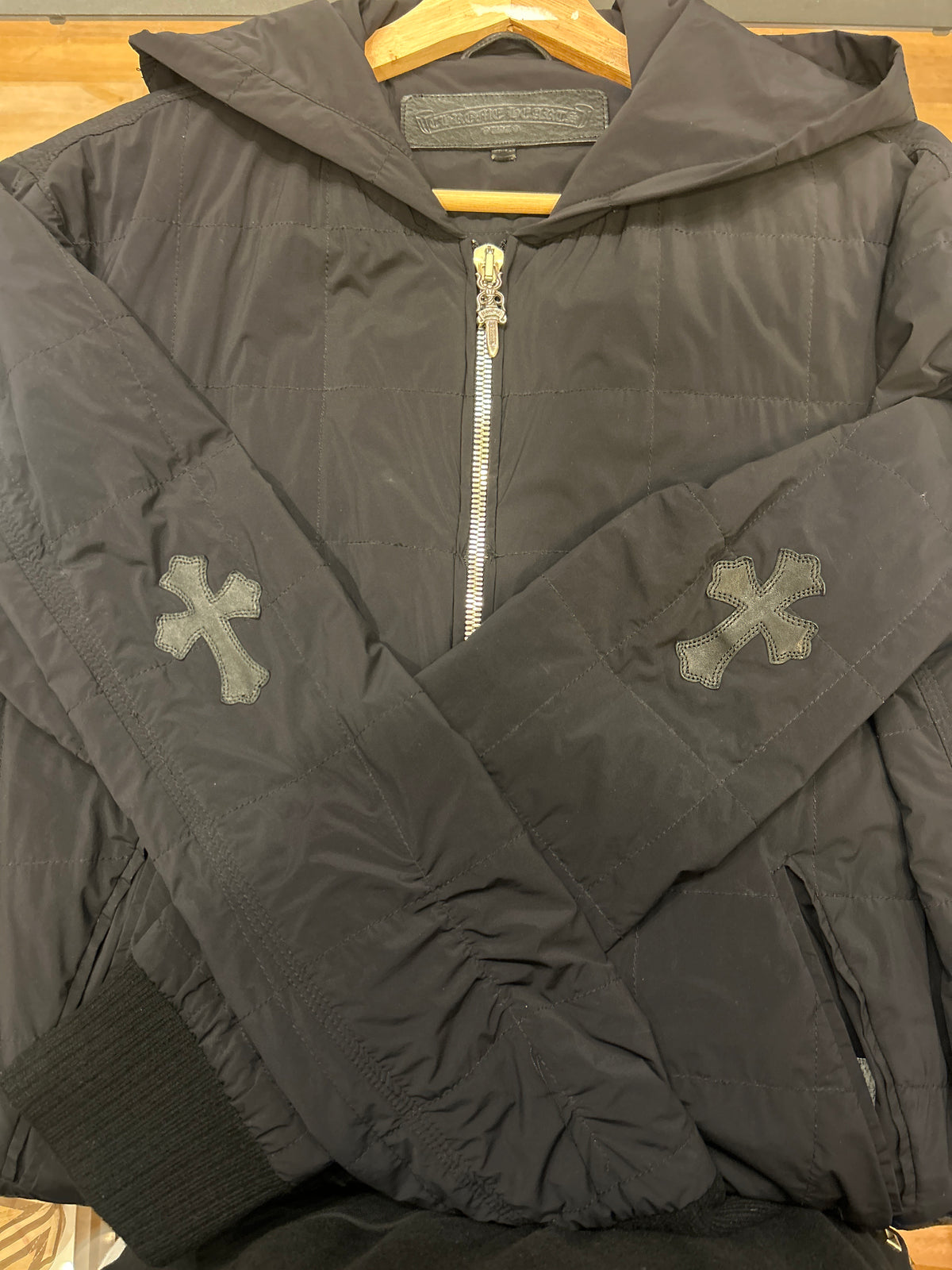 Chrome Hearts Quilted Cross Patch Jacket