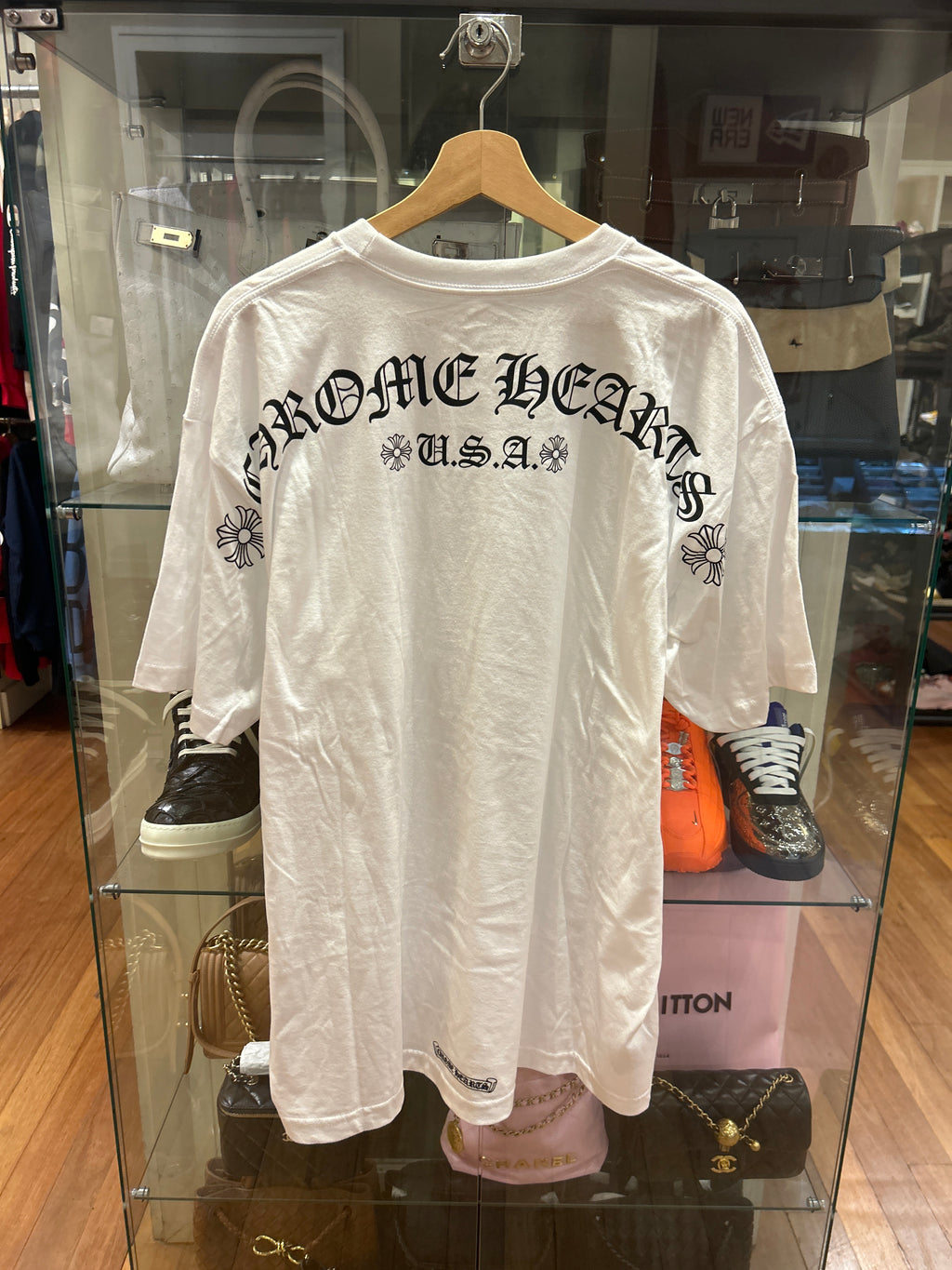 Chrome Hearts USA Script Logo Spellout Tee