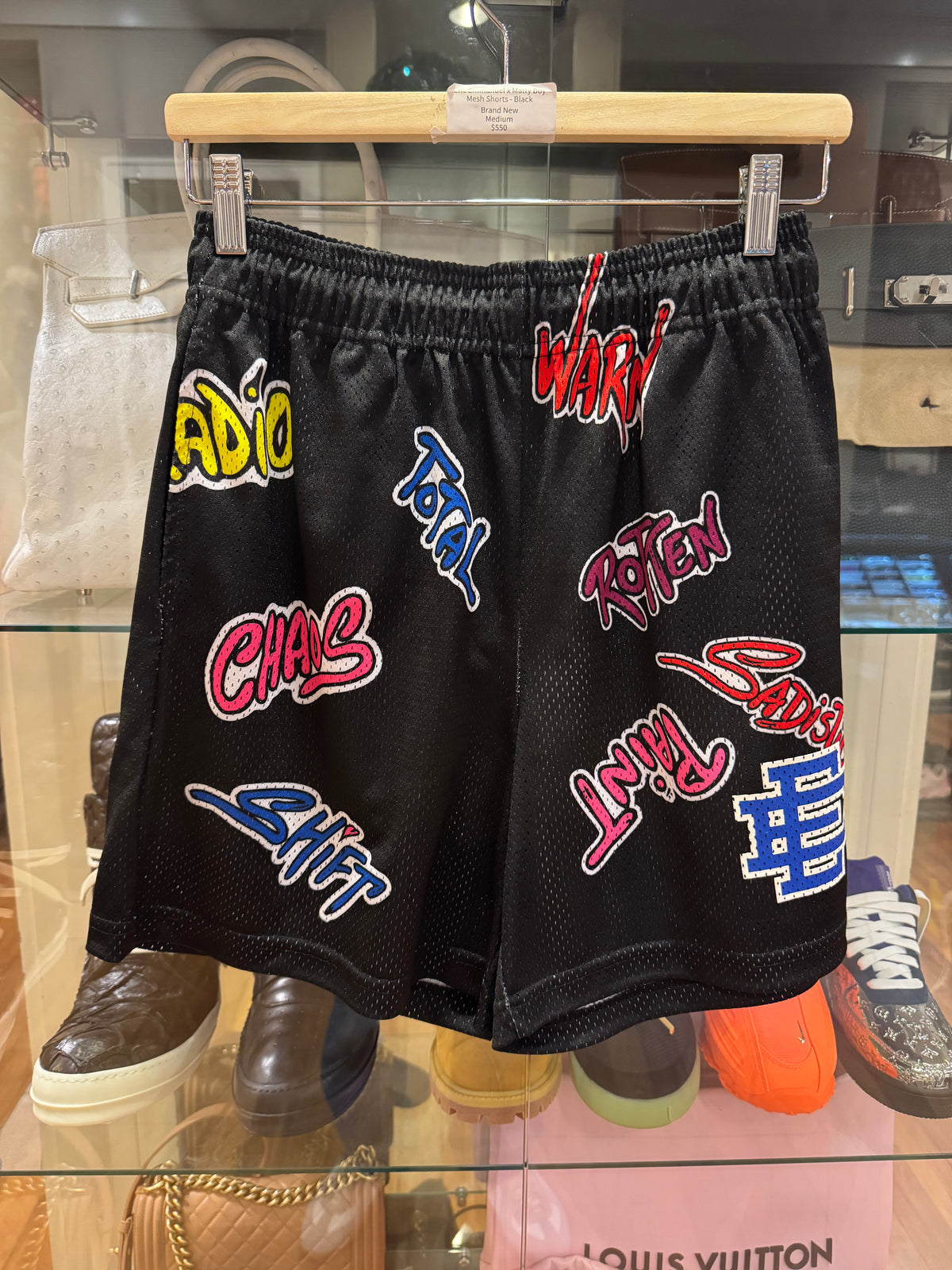 Eric Emmanuel x Matty Boy Mesh Shorts - Black Multi