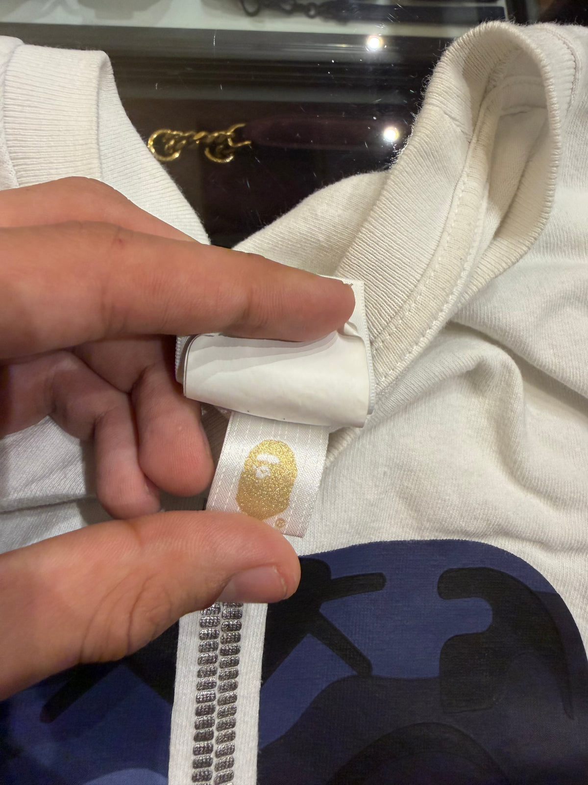 Bape ABC Camo Tiger Tee -
White