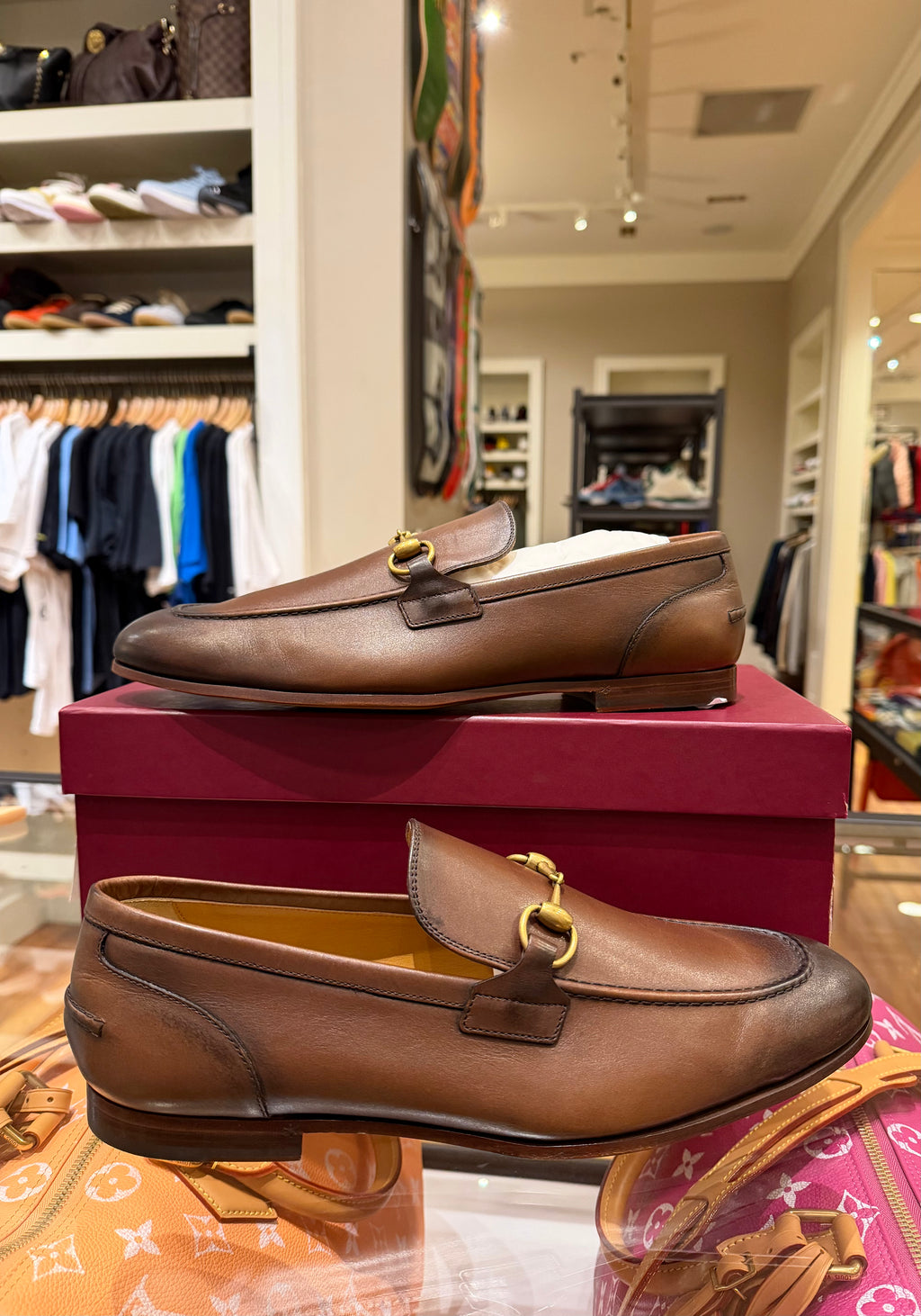 Gucci Jordaan Horsebit Loafers