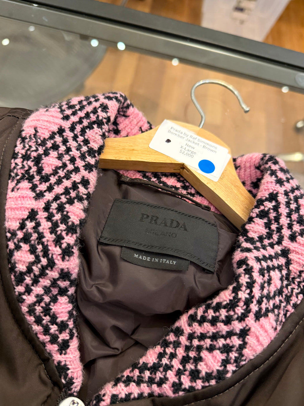 Prada by Raf Simmons Bomber Jacket - Brown