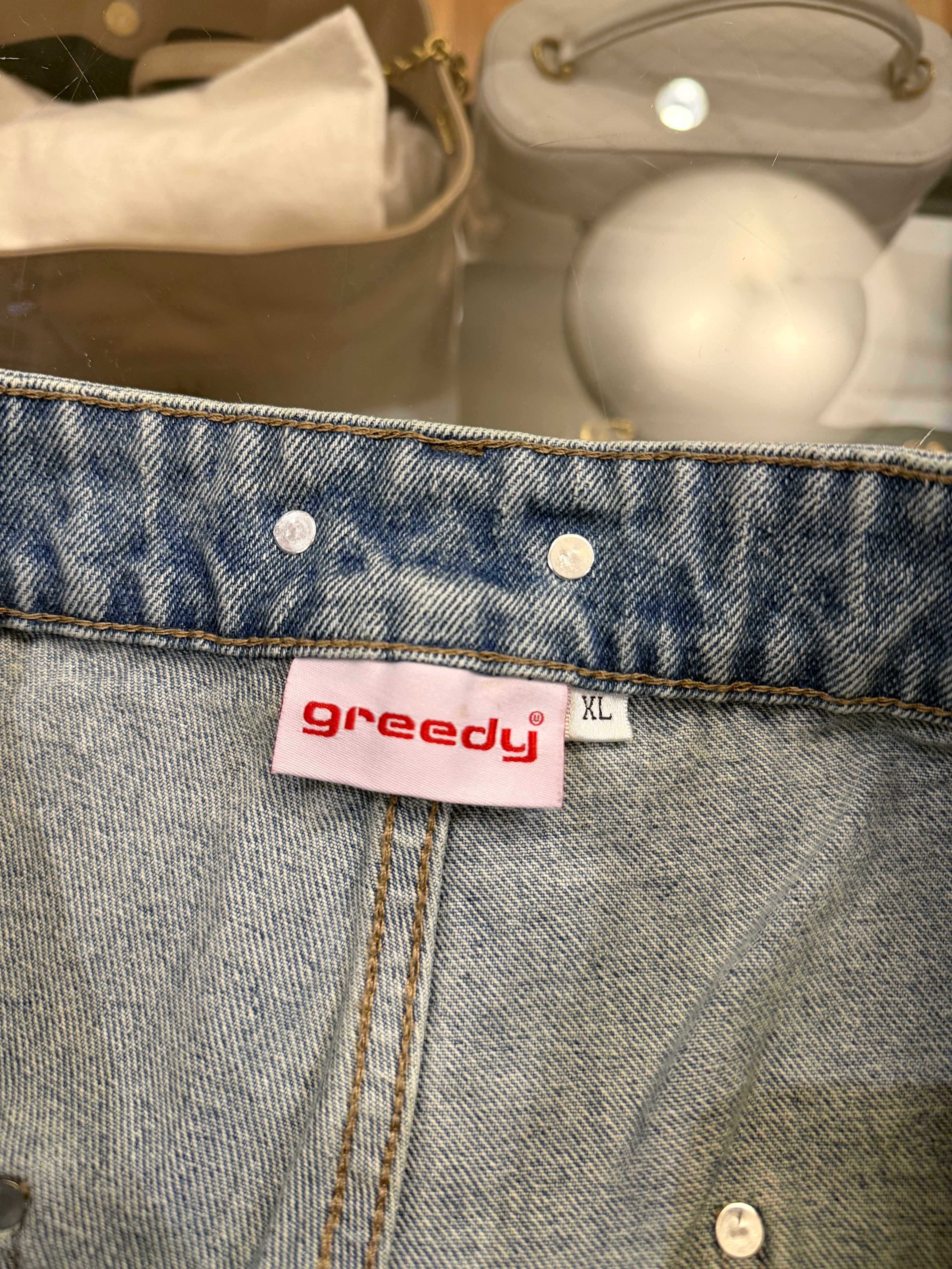 Greedy Unit 'Loose Screw'
Denim Shorts
