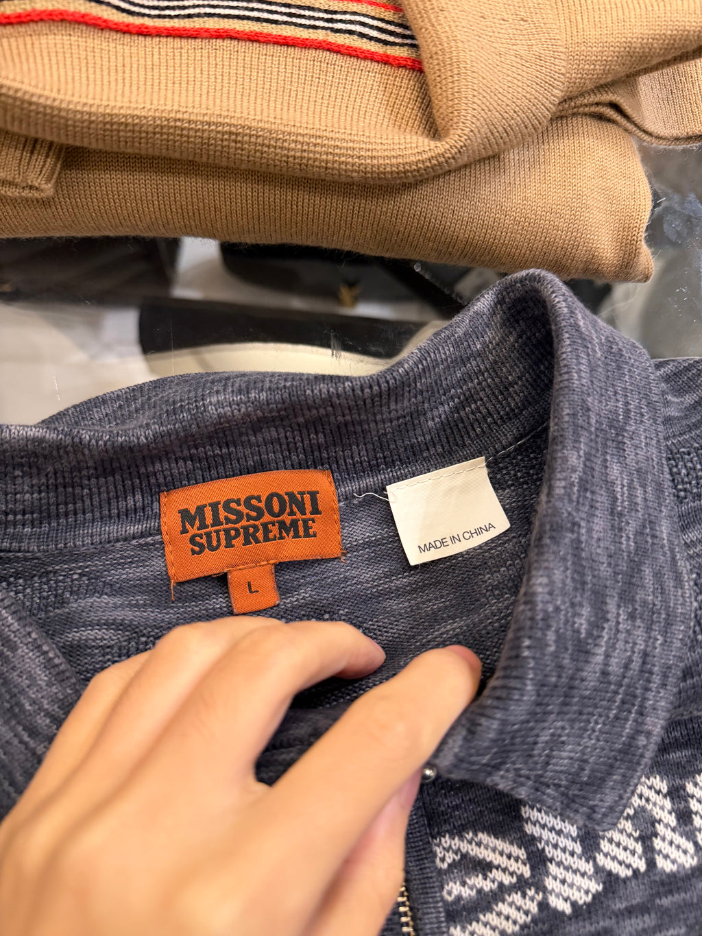 Missoni x Supreme Zip Long Sleeve Polo