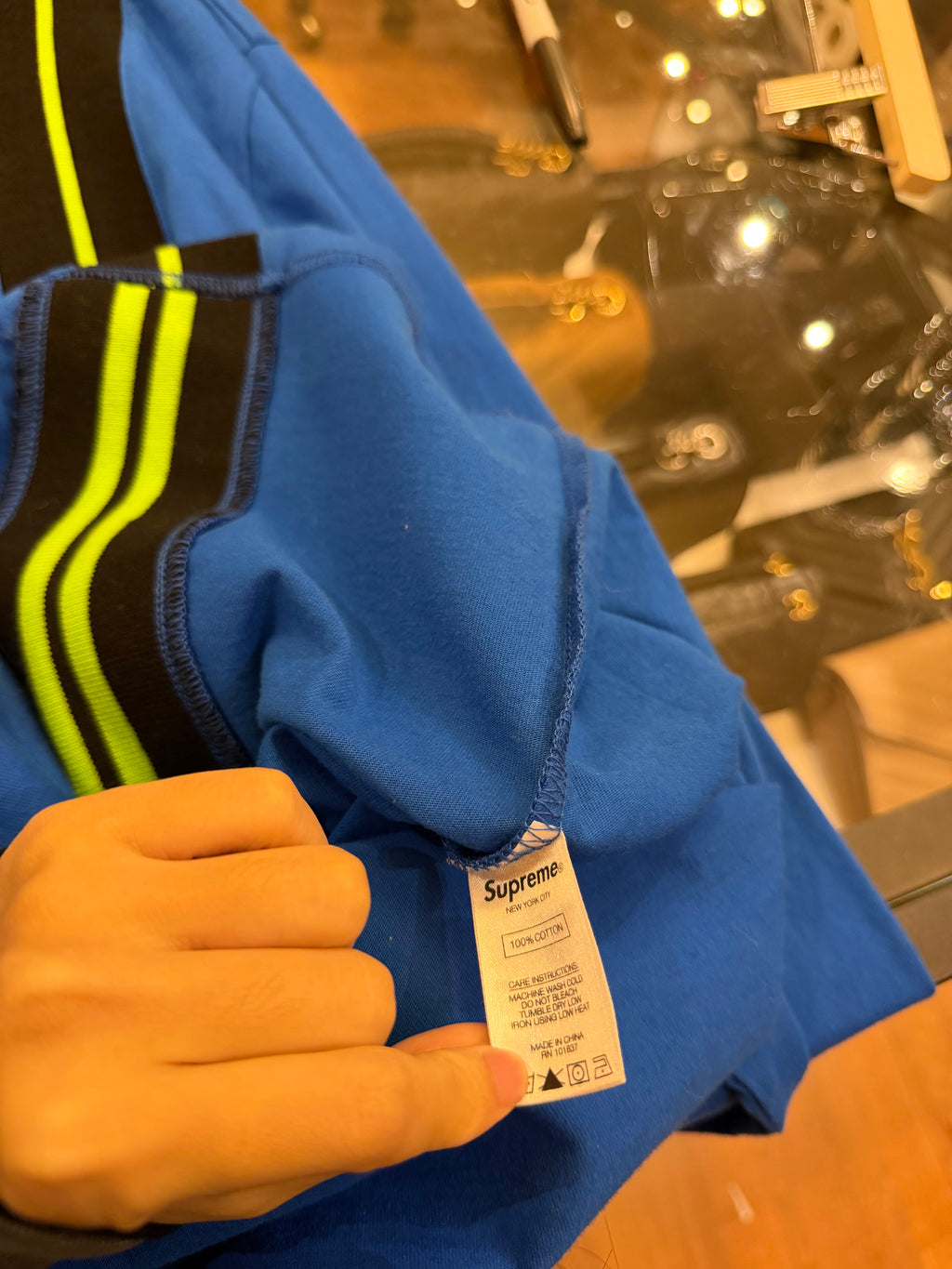 Supreme Vertical Stripe LS
Shirt - Blue