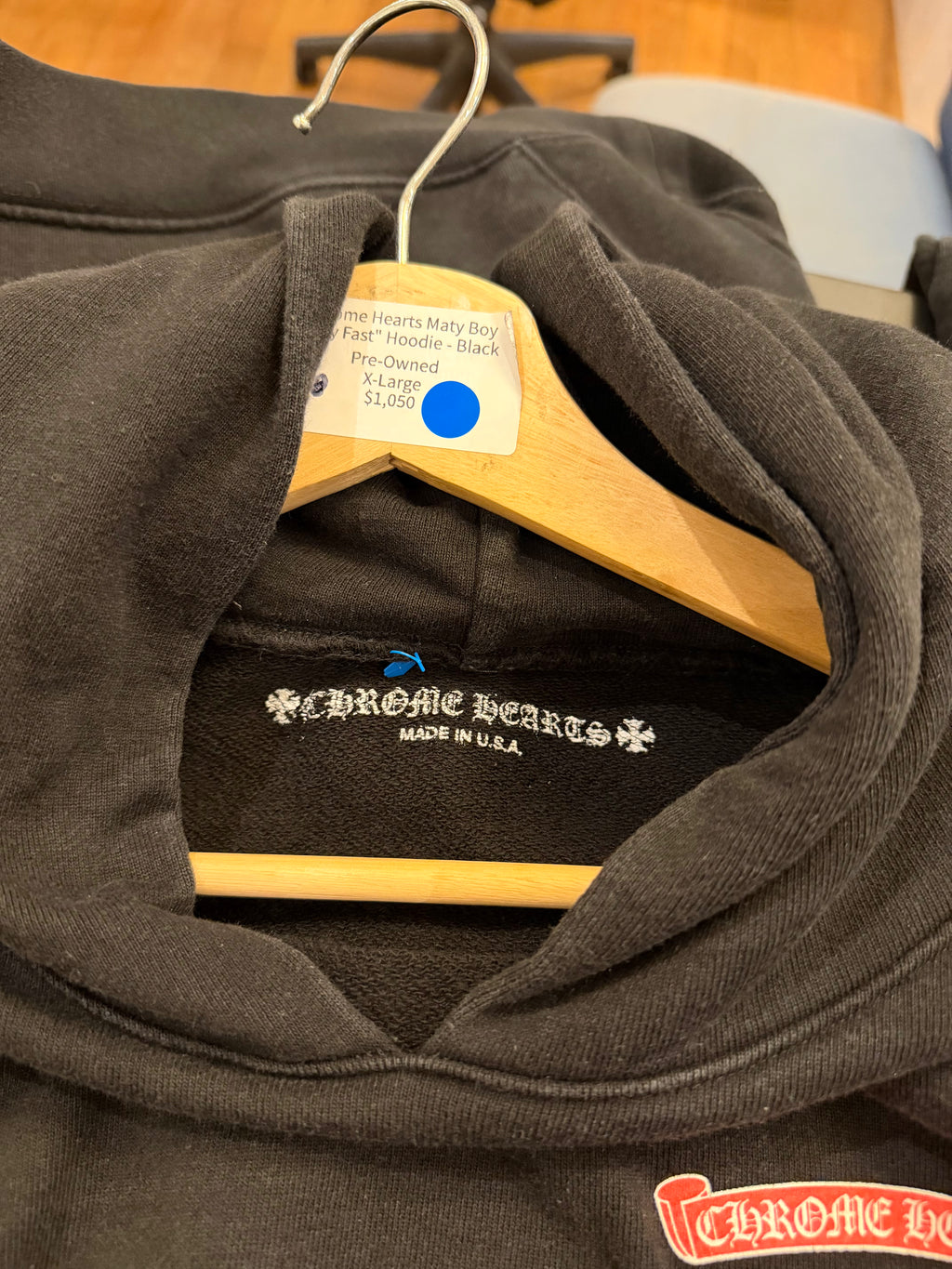 Chrome Hearts Matty Boy
"Stay Fast" Hoodie - Black